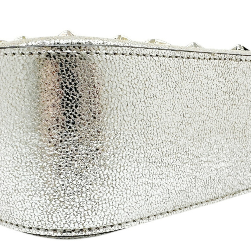 JIMMY CHOO Silver Leather Shoulder Bag - Picture 7 of 12